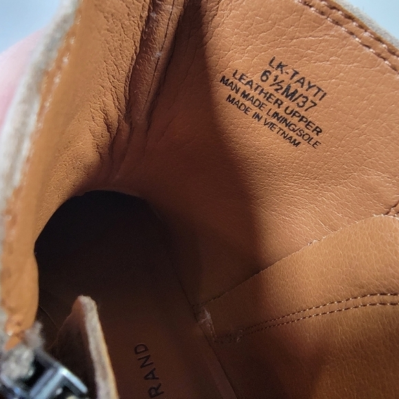 Lucky Brand Tayti Leather Ankle Boots Size 6.5 - Picture 13 of 14